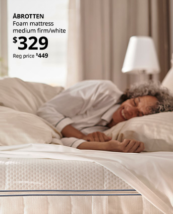 The ABROTTEN foam mattress is on sale for $329 during IKEA's Winter Sale.