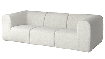 STOCKHOLM 2025 3-seat sofa gray