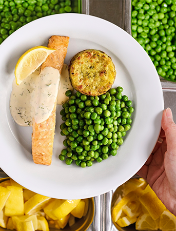 Salmon fillet entree