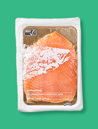Frozen salmon