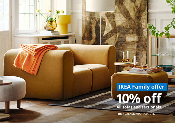 IKEA sofa in room