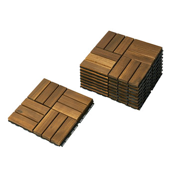 The acacia RUNNEN floor decking.