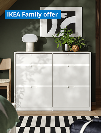 TONSTAD white 6-drawer dresser