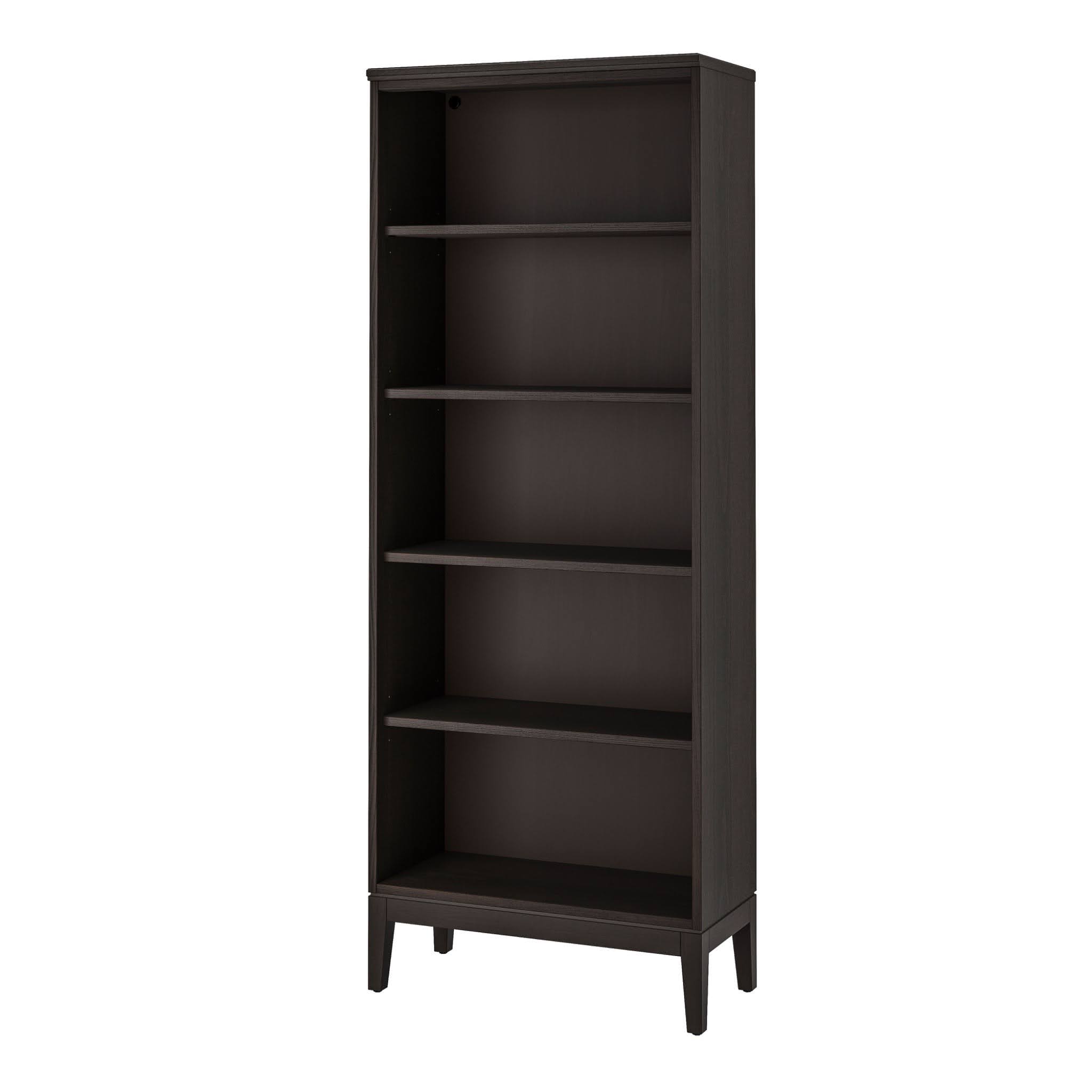 HEMNES Bookcase, black-brown