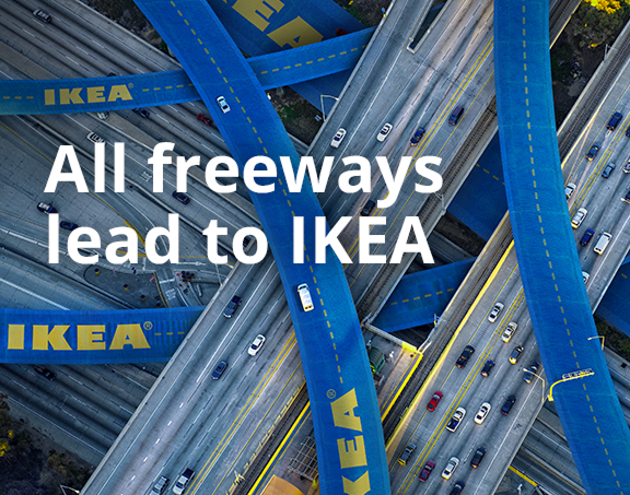 All freeways lead to IKEA graphic 