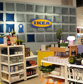 IKEA logo in between products