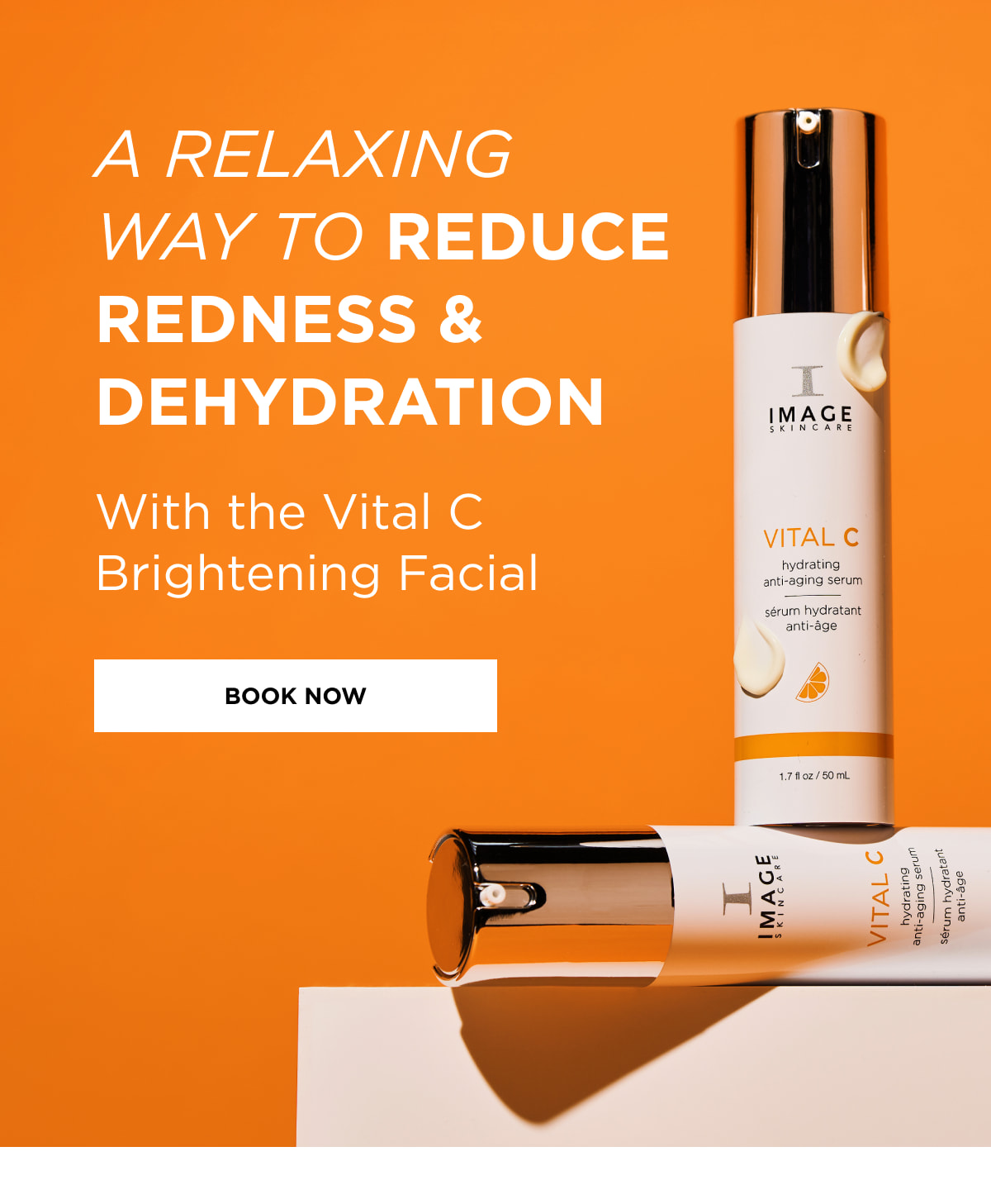 A relaxing way to reduce redness & dehydration With the Vital C Brightening Facial