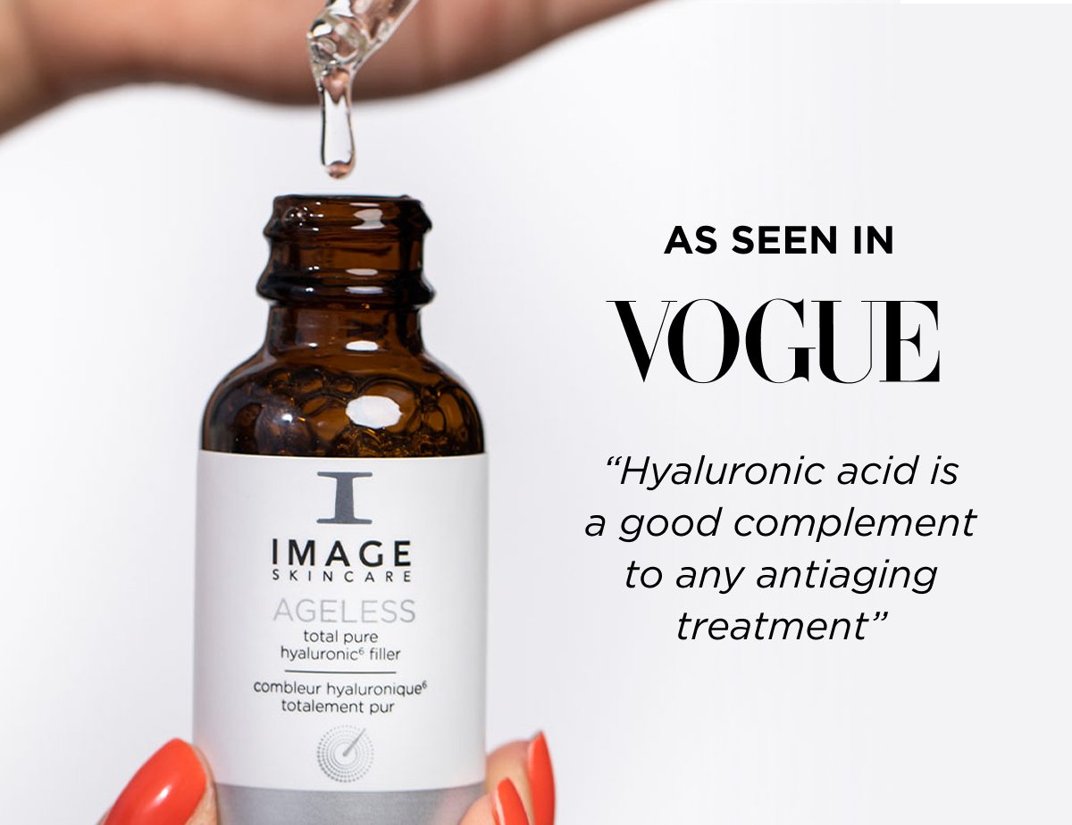 AS SEEN IN “Hyaluronic acid is a good complement to any antiaging treatment”