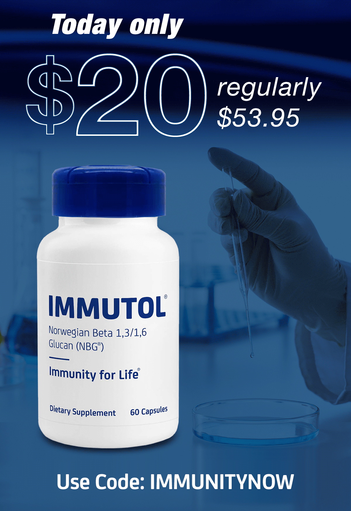 IMMUTOL is $20 per bottle