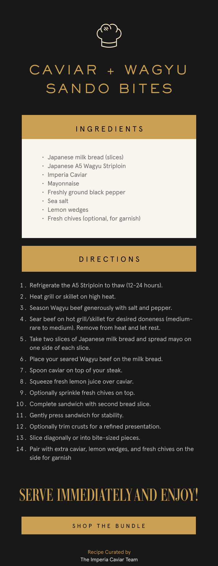 Caviar & Wagyu Sando Bites