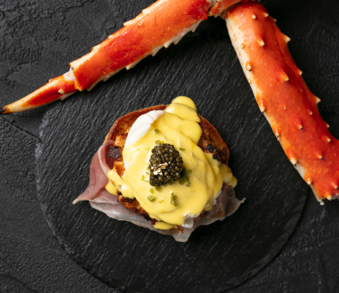Crab cakes with Imperia Caviar
