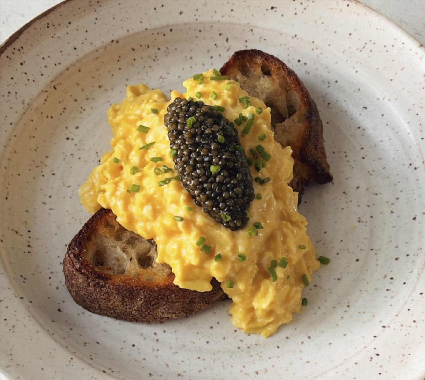 Scrambled Eggs with Caviar