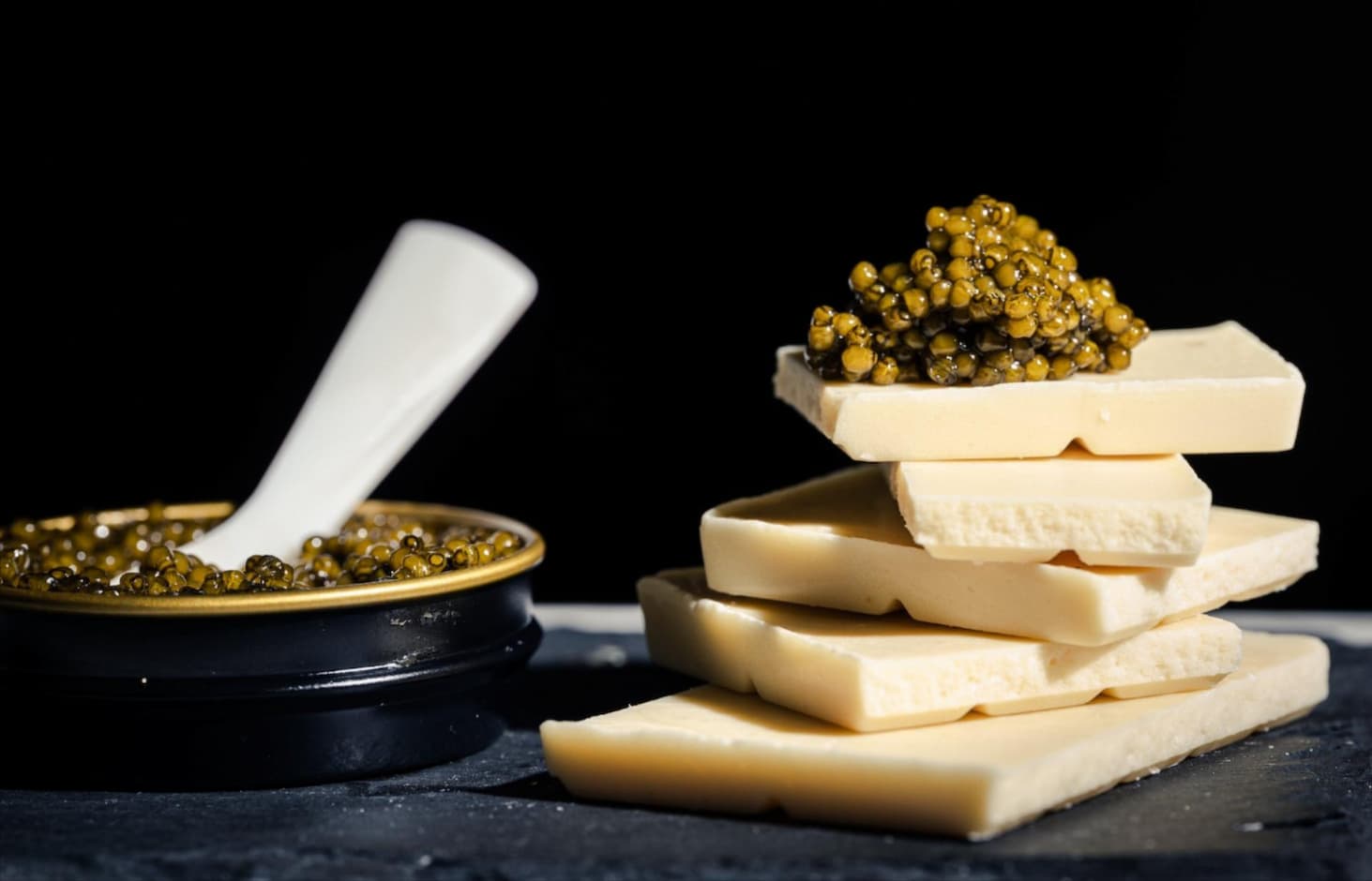 Caviar & white chocolate