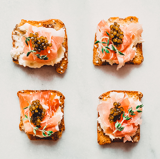 Caviar bites