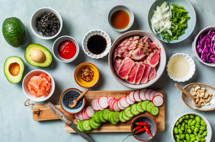 Poke Bowl Ingredients