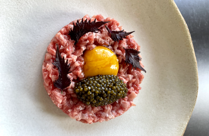 Wagyu and caviar