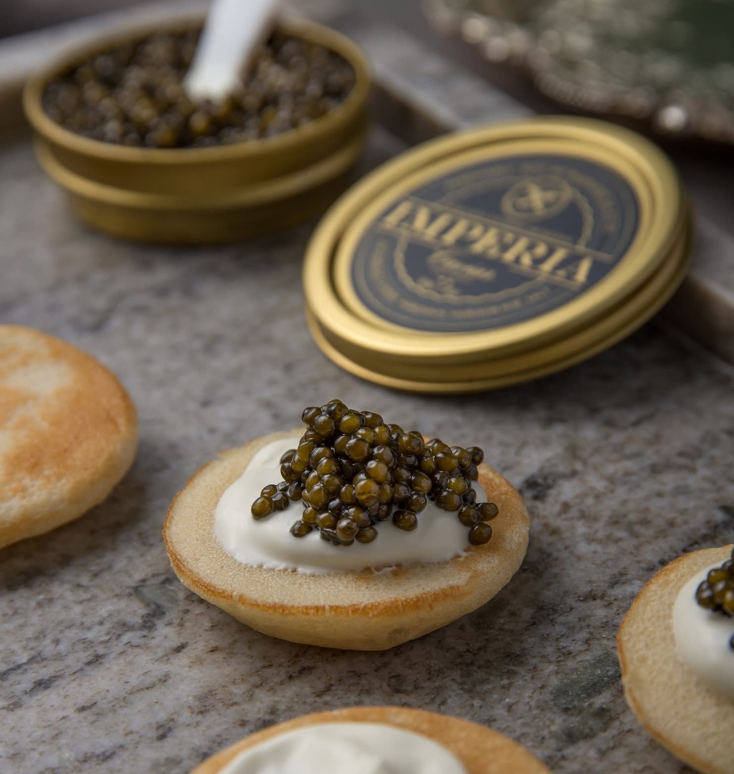 Caviar bites