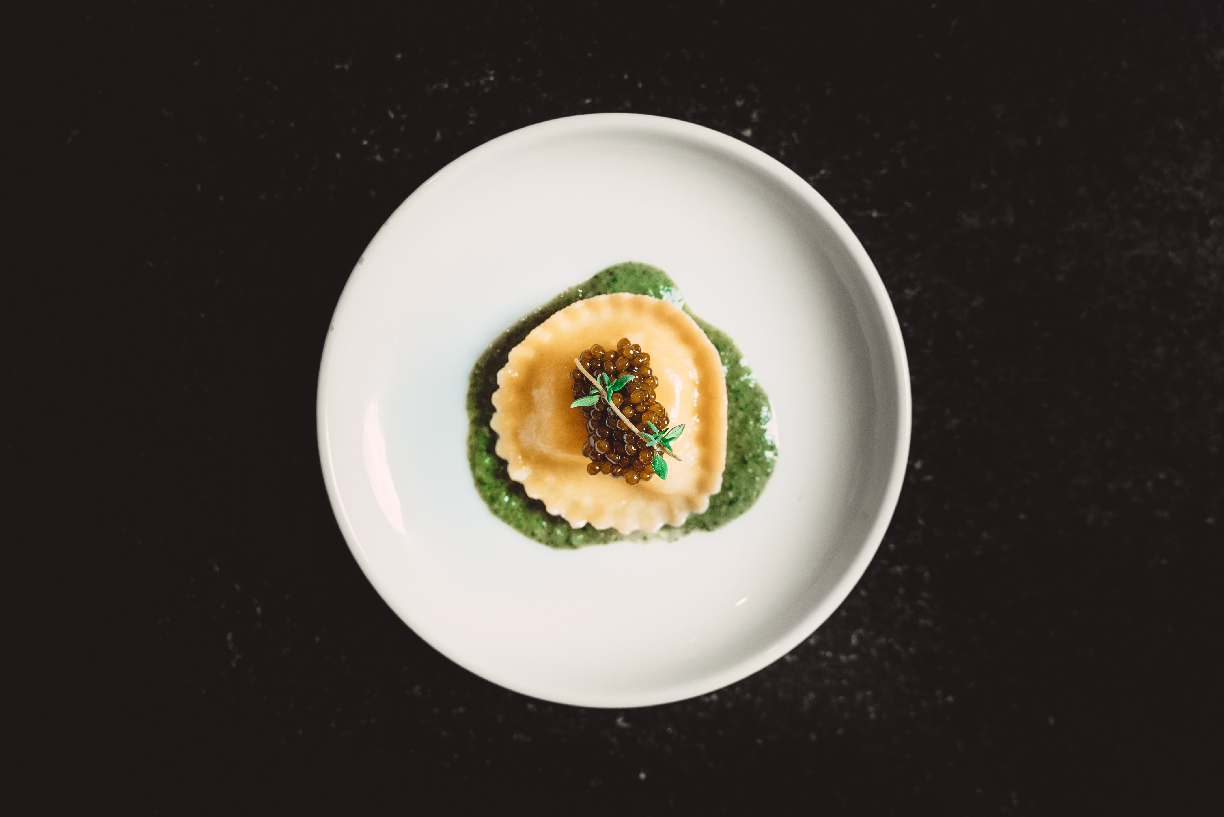 Caviar pasta