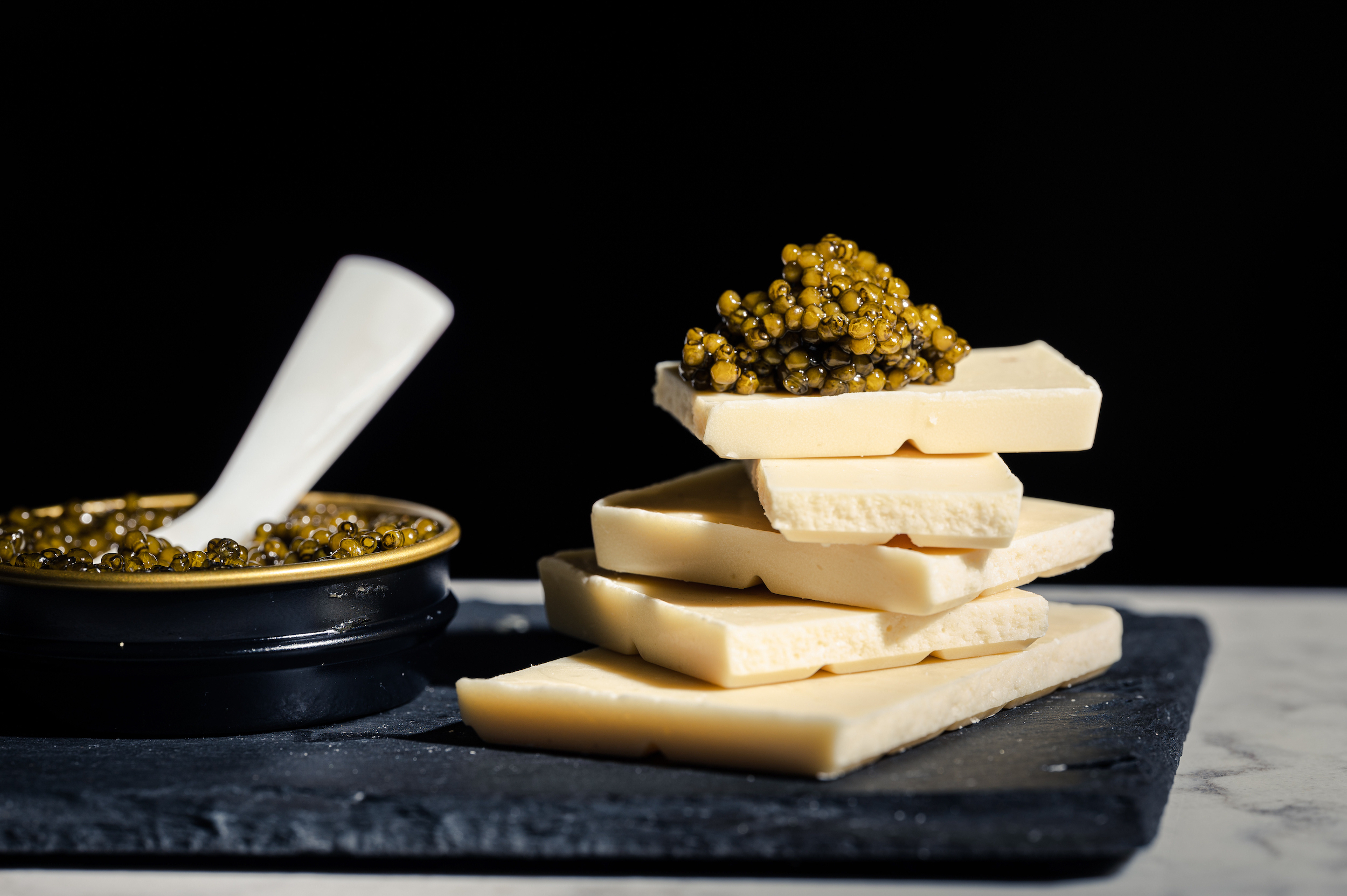 Imperia Caviar and white chocolate