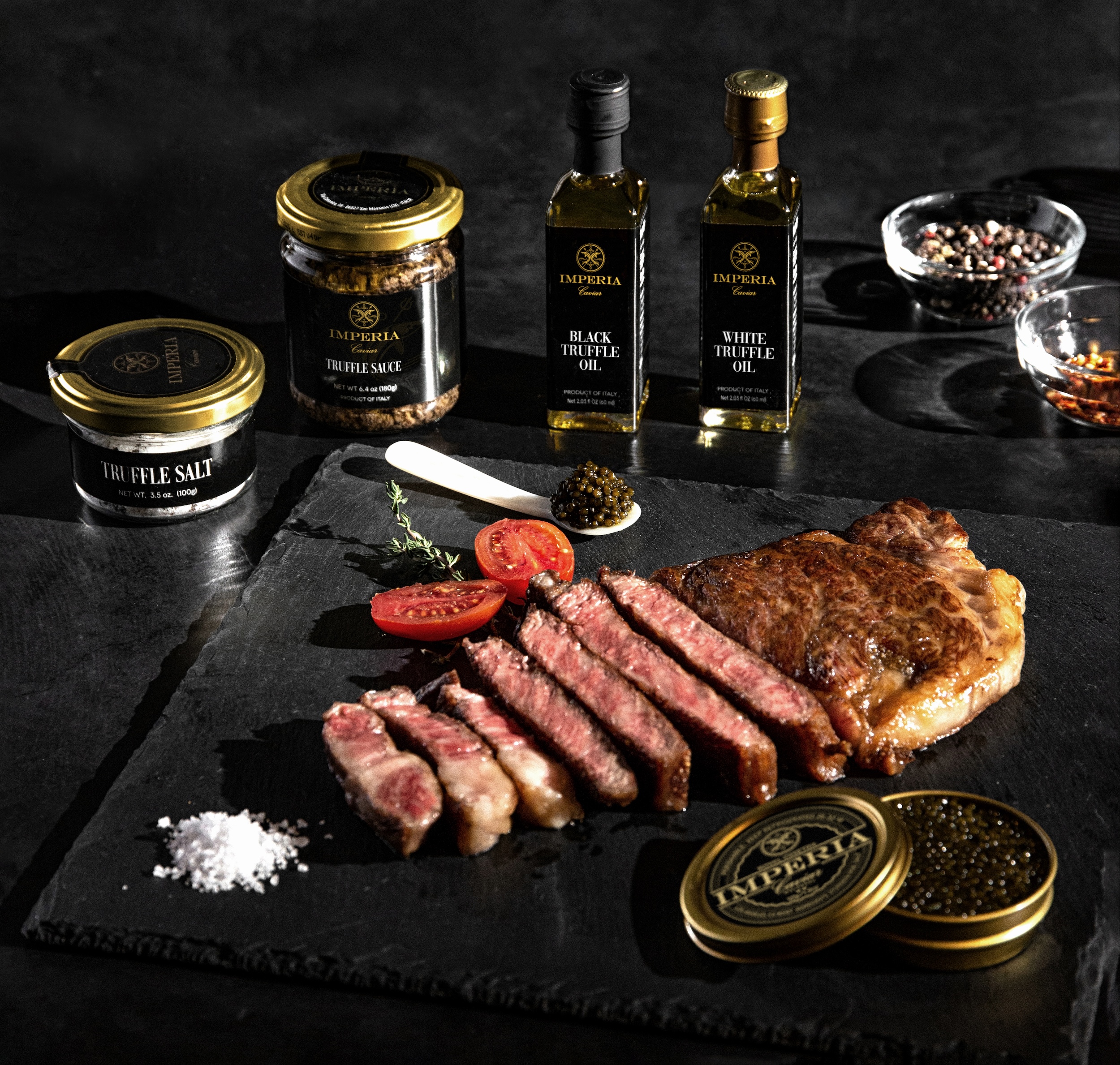 Imperia Caviar, A5 Wagyu & Truffles