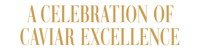 A CELEBRATION OF CAVIAR EXCELLENCE