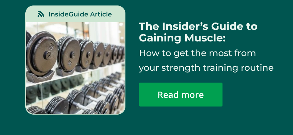 The Insider's Guide to Gaining Muscle. Click here on how to get the most from your strength training routine!