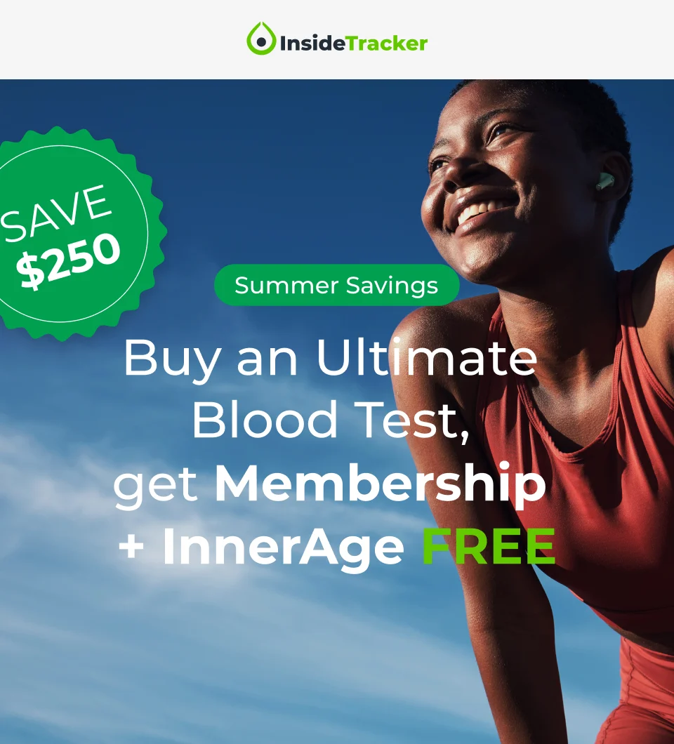 Summer Savings Buy an Ultimate  Blood Test,  get Membership  + InnerAge FREE