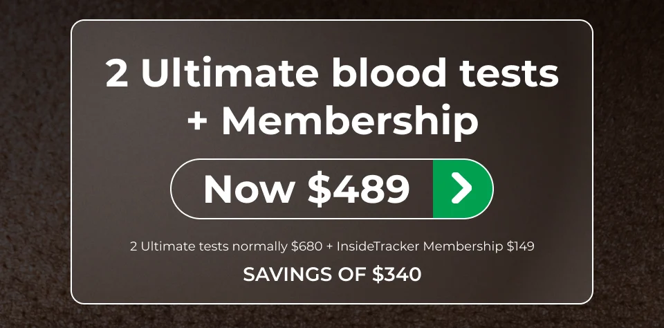 2 Ultimate blood tests + Membership - Now $489