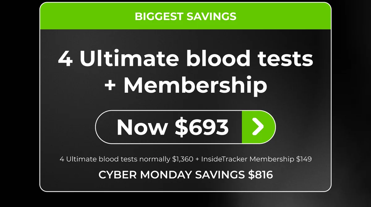 BIGGEST SAVINGS - 4 Ultimate blood tests + Membership - Now $693