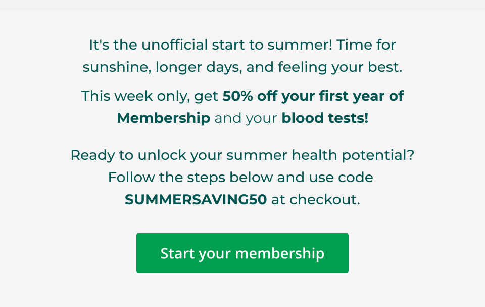 Unlock your summer health potential with 50% off the entire store 