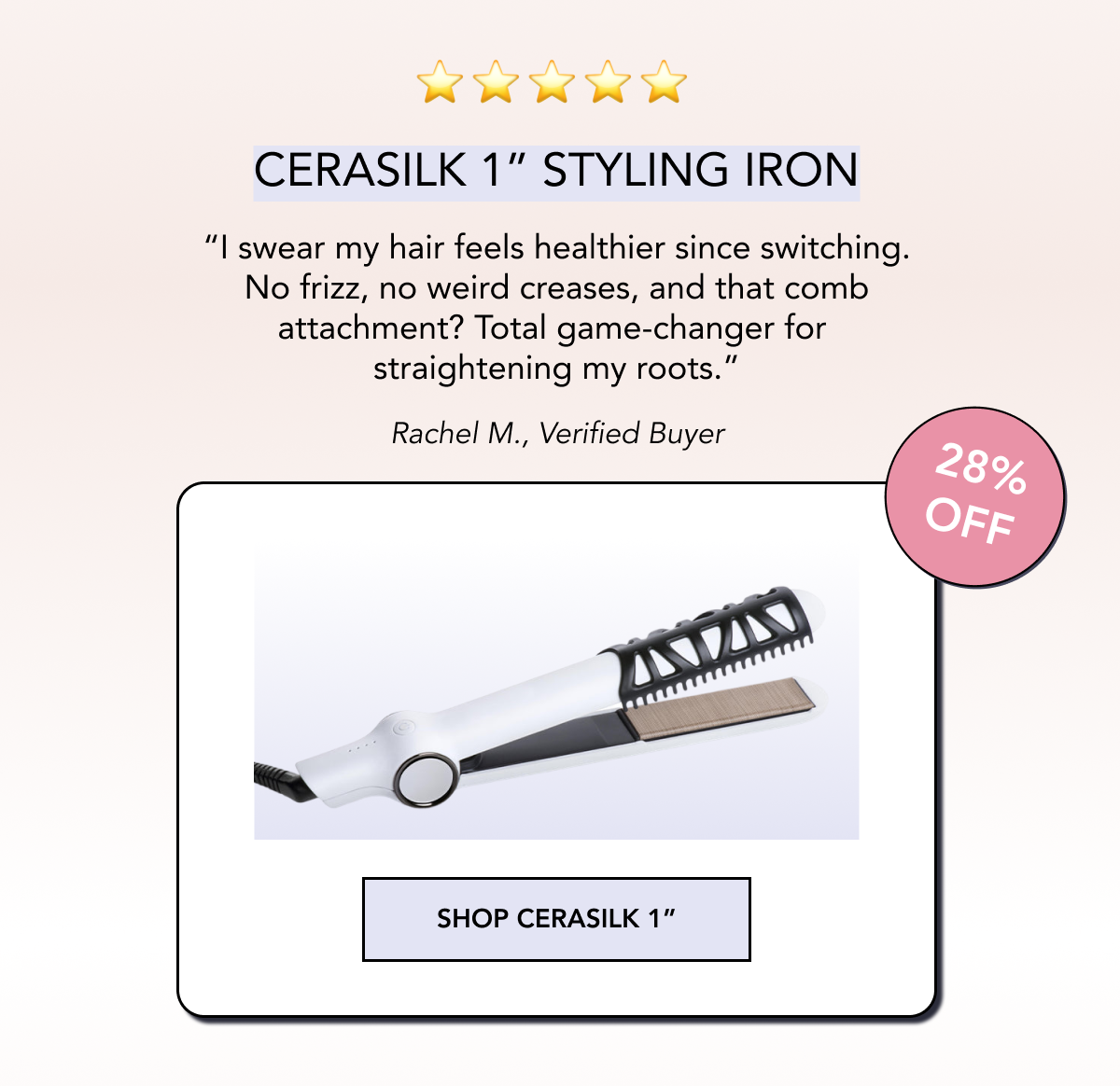 CERASILK 1" Styling Iron