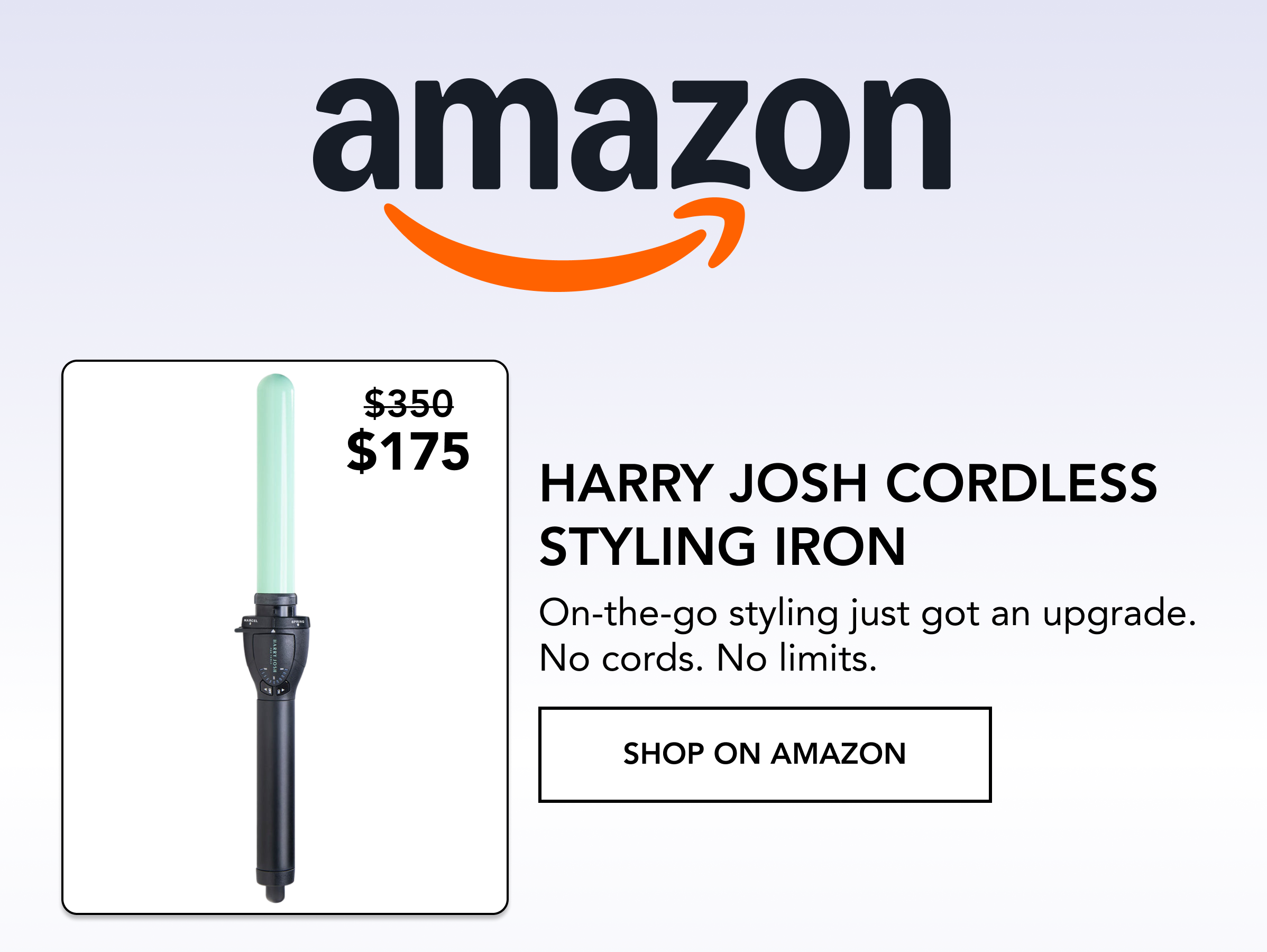 Cordless Ceramic Curling Wand 1 Inch