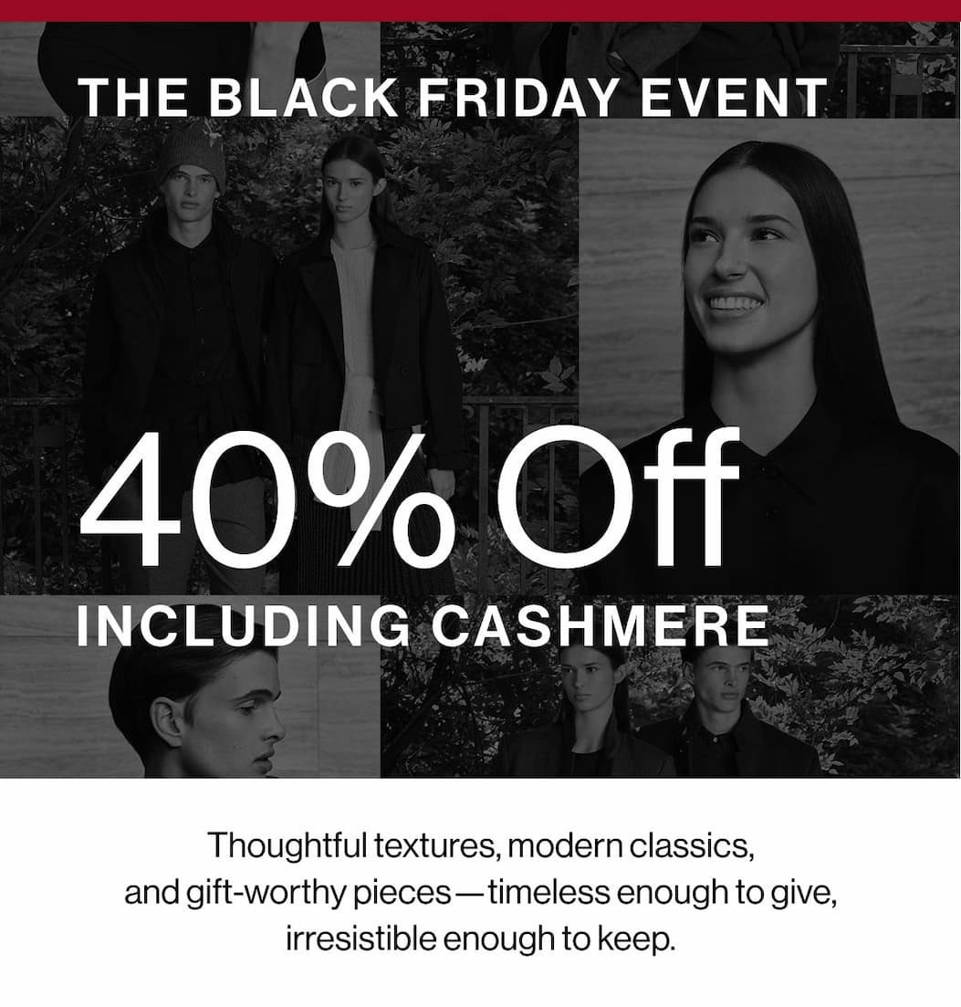 40% Off Including Cashmere