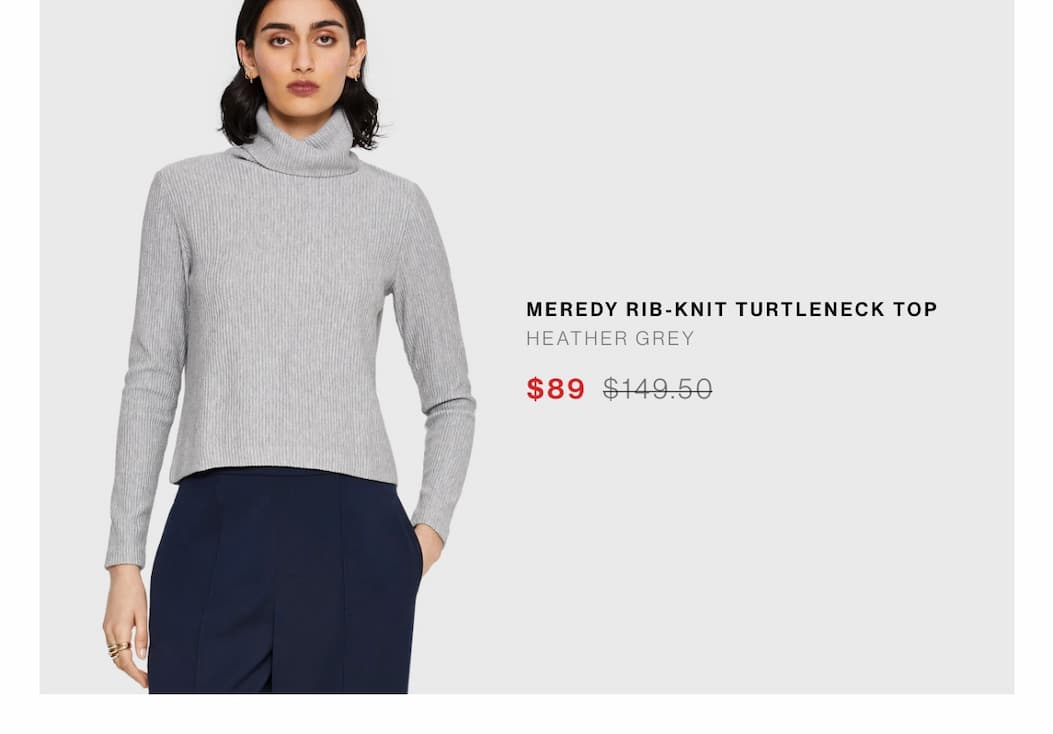 Meredy Rib-Knit Turtleneck Top