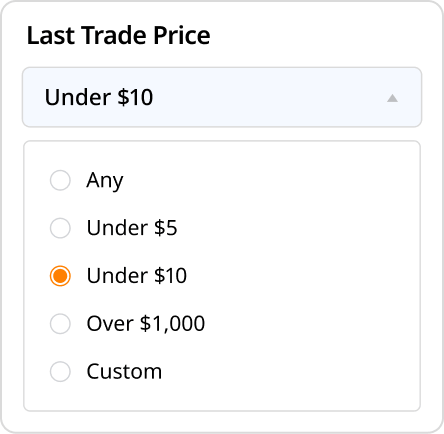 Strategy filter