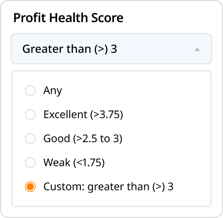 Strategy filter