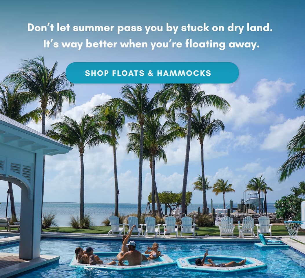 Shop floats and hammocks