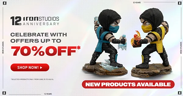 Iron Studios Anniversary up to 70%OFF. SHOP NOW!