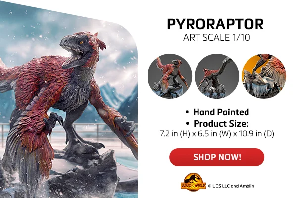 Statue Pyroraptor - Jurassic World: Dominion - Art Scale 1/10 - Iron Studios