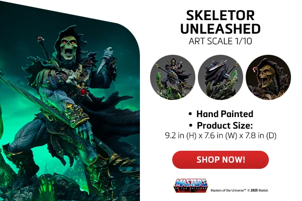 Statue Skeletor Unleashed - Masters of the Universe - Art Scale 1/10 - Iron Studios