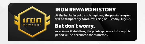Iron Rewards history