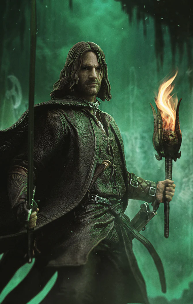 Digital Pre-Order - Statue Aragorn Unleashed - The Lord of the Rings - Art Scale 1/10 - Iron Studios