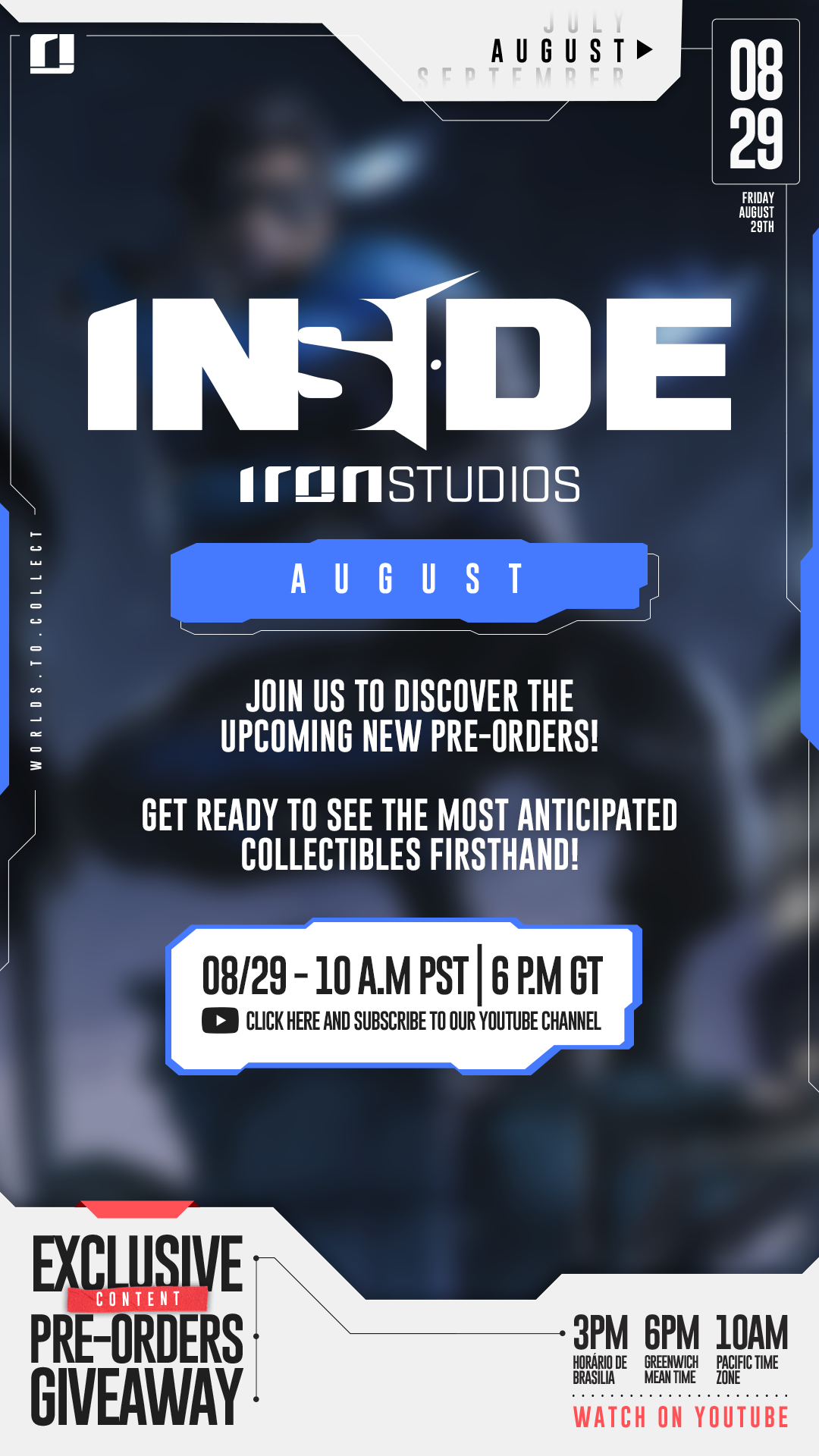 Inside day Iron Studios August - New Pre-Orders
