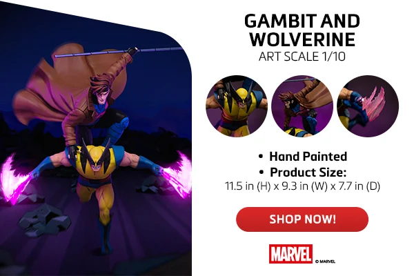 Statue Gambit and Wolverine - X-Men '97 - Art Scale 1/10 - Iron Studios