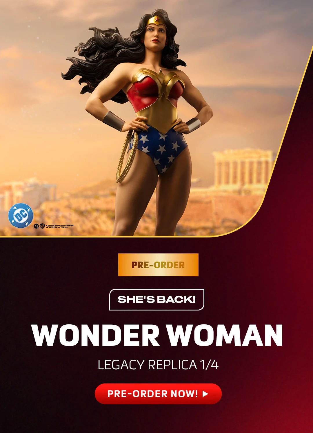 Digital Pre-Order - Statue Wonder Woman - DC Trinity - Legacy Replica 1/4 - Iron Studios