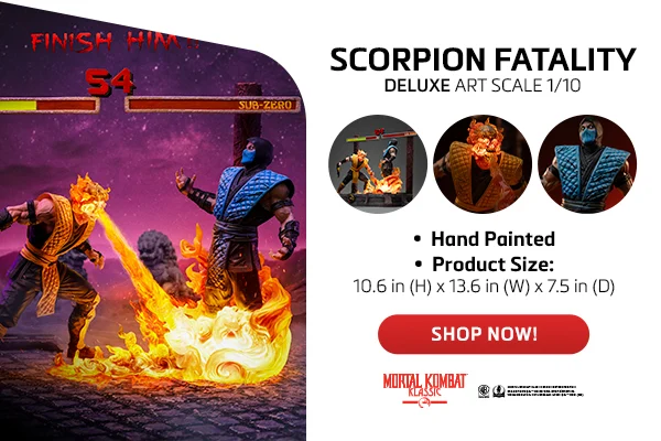 Statue Scorpion Fatality - Mortal Kombat - Deluxe Art Scale 1/10 - Iron Studios