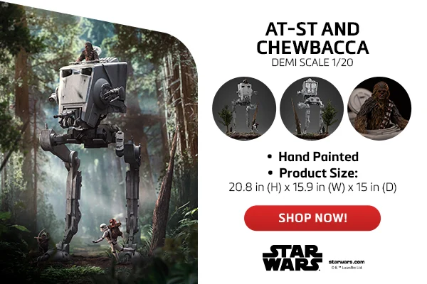 Statue AT-ST and Chewbacca - Star Wars - Demi Art Scale 1/20 - Iron Studios
