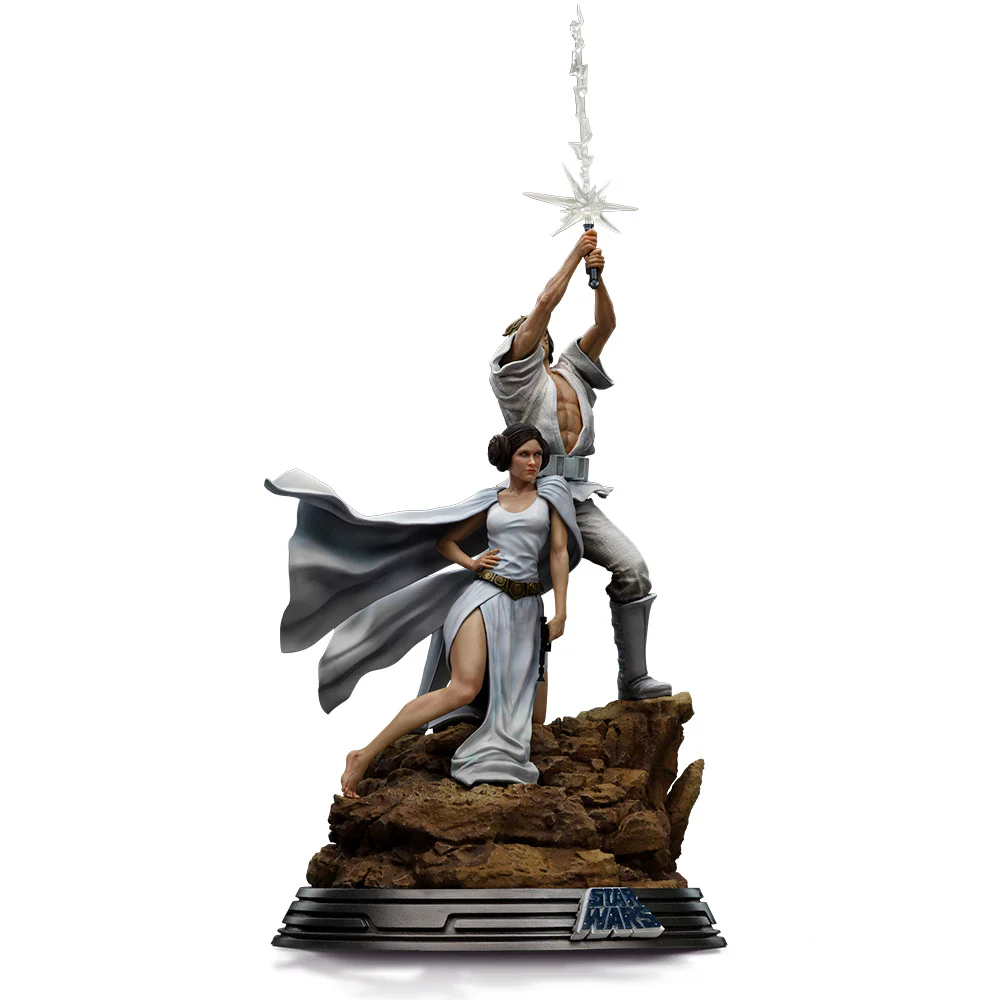 Statue Luke and Leia - Star Wars - Art Scale 1/10 - Iron Studios (Oficial)