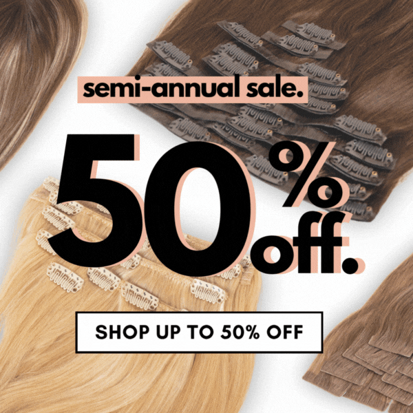 semi-annual sale. 50% off shop up to 50% off
