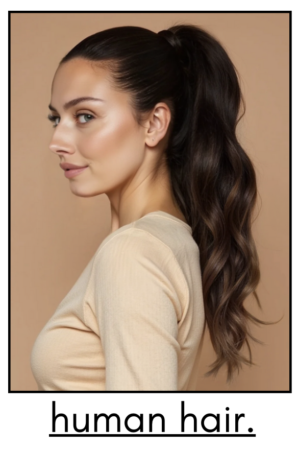 human hair.